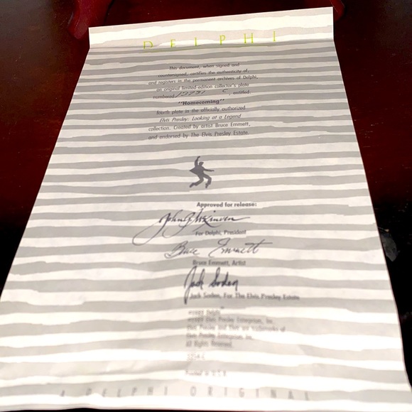 Elvis Commemorative plate - “Homecoming” - Picture 4 of 7